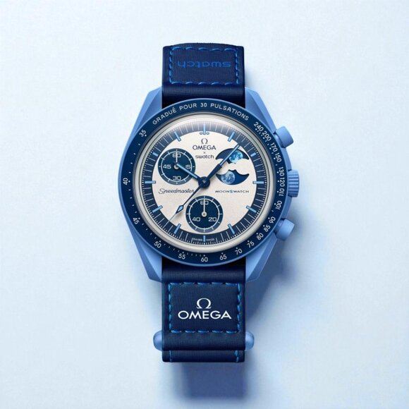 Swatch x Omega MoonSwatch Mission Moonphase (BlueNew Unworn)